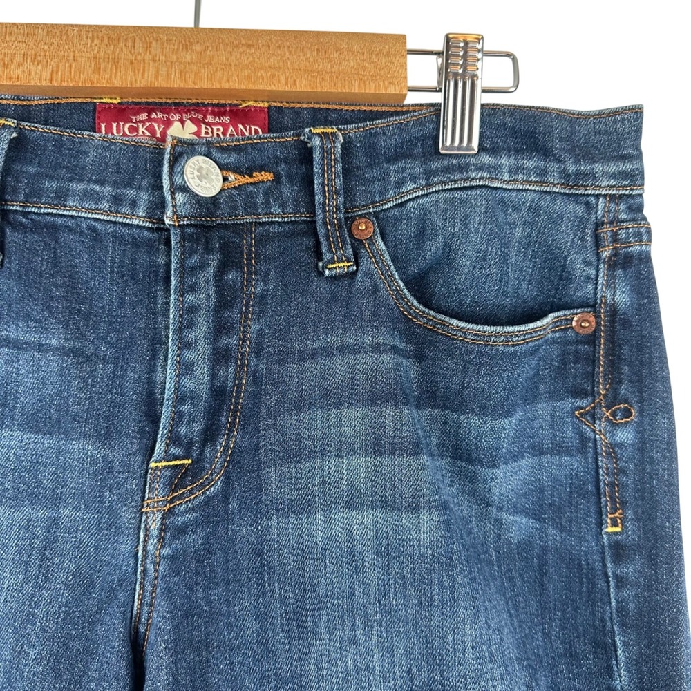 Lucky Brand Sofia Boot Jeans Womens 10/30 Dark Wash Blue Stretch Bootcut 7WC1003
